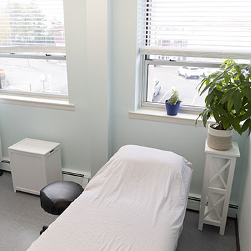 The treatment room at Body Restoration Physical Therapy; providing pelvic floor physical therapy in Long Island, NY.