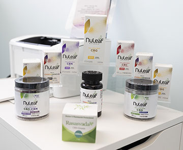 NuLeaf CBD products at Body Restoration Physical Therapy